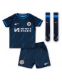Chelsea Reece James #24 Venkovní dres pro děti 2023-24 Krátký Rukáv (+ trenýrky)